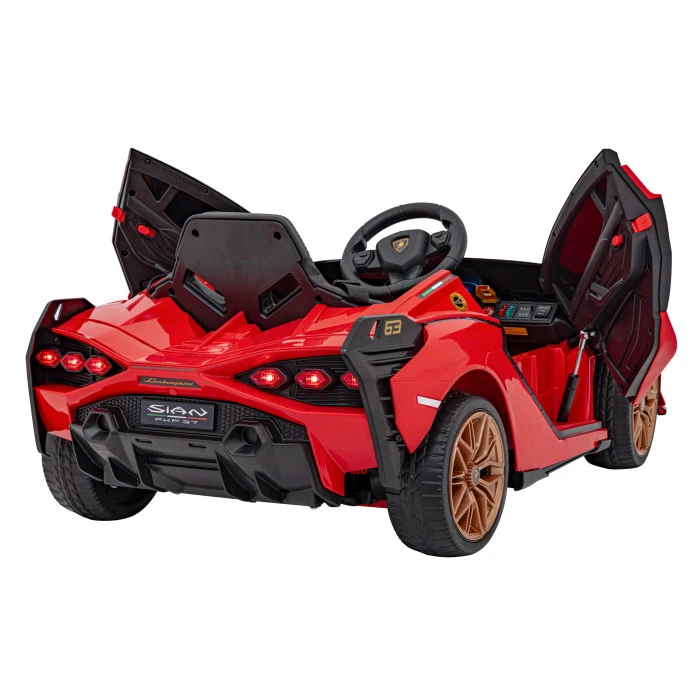 Lamborghini SIAN на аккумуляторе для детей Красный + Пульт + EVA + Free Start + Audio LED