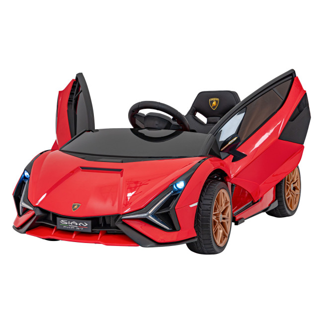 Lamborghini SIAN на аккумуляторе для детей Красный + Пульт + EVA + Free Start + Audio LED