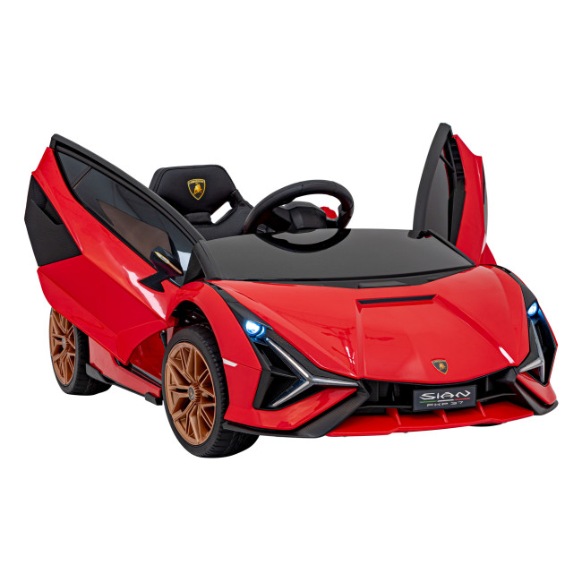 Lamborghini SIAN на аккумуляторе для детей Красный + Пульт + EVA + Free Start + Audio LED