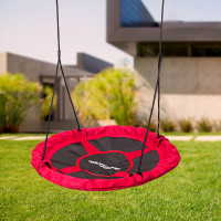 Качели с гнездом аиста WORKER Lumpino, 100 см - красно-черная