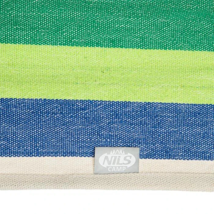 Гамак-кресло подвесное одноместное NILS CAMP NC3107, 103 х 99 см - зелено-синее