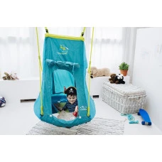 Гойдалка з наметом Hudora 72152 Nest Swing Pirate 190 х 123 см - синя