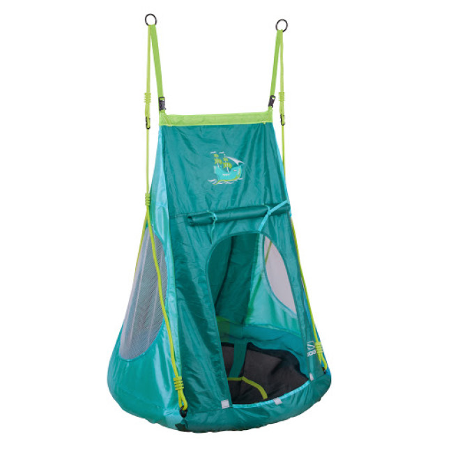 Качели с палаткой Hudora 72152 Nest Swing Pirate 190 х 123 см - синяя