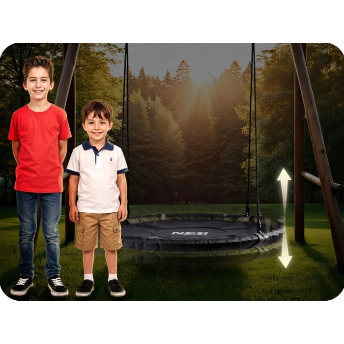 Гойдалка Neo-Sport NS-103 Гніздо лелеки 110 см, чорна