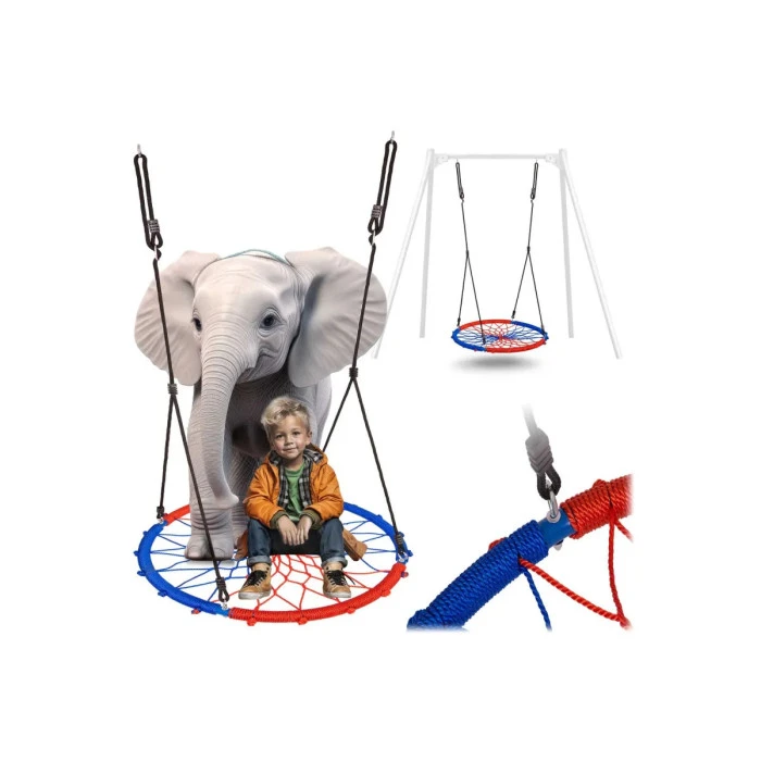 Качели Аист гнездо Neo-Sport SWINGO 95 см - сине-красная