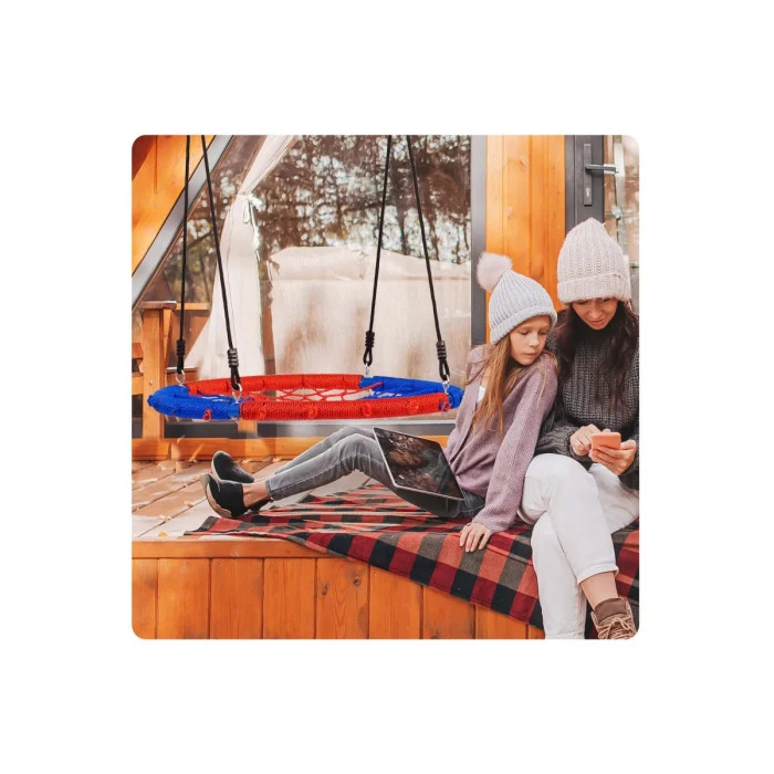 Качели Аист гнездо Neo-Sport SWINGO 95 см - сине-красная