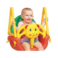 Гойдалка-сидіння «Ведмедик» 3-в-1 Edu-Toys, 130 х 162 см - різнокольорова