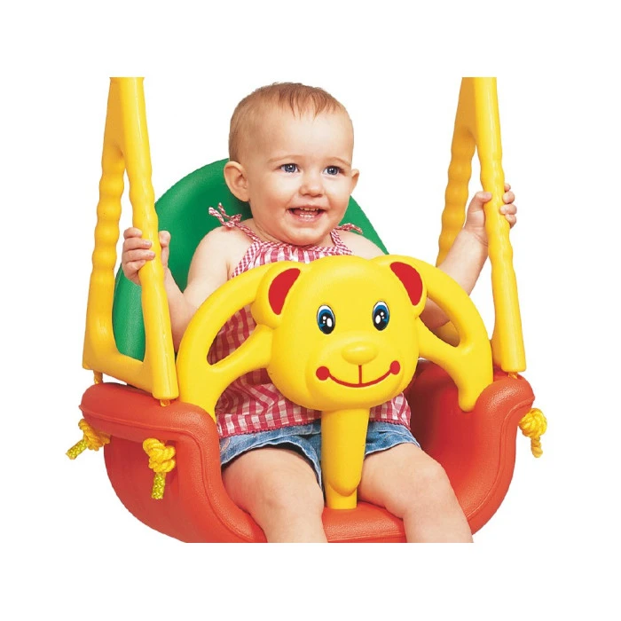 Гойдалка-сидіння «Ведмедик» 3-в-1 Edu-Toys, 130 х 162 см - різнокольорова