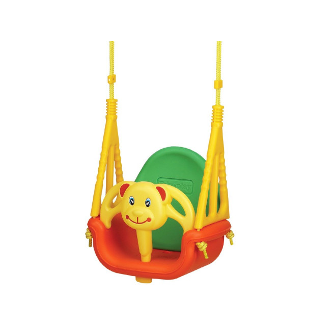Качели-сиденья «Мишка» 3-в-1 Edu-Toys, 130 х 162 см - разноцветная