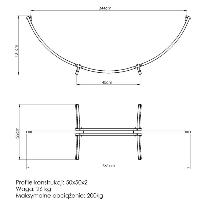 Каркас гамака MO-011- Marbo Sport
