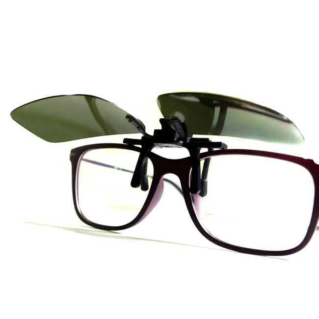 Полярізаційна накладка на окуляри, темно-зелена