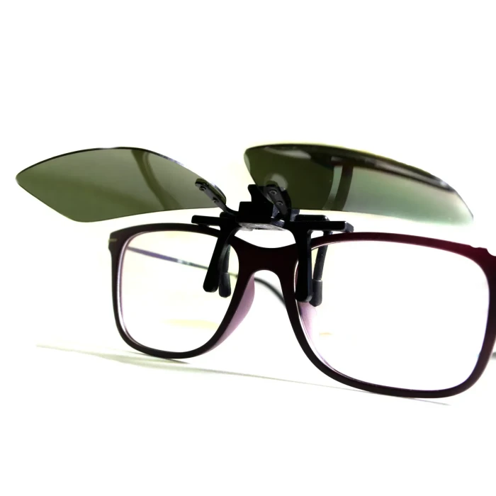 Поляризационная накладка на очки, темно-зеленая