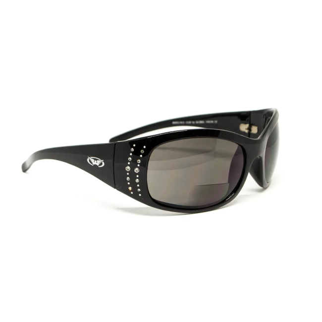 Окуляри захисні біфокальні Global Vision Marilyn-2 Bifocal (+3.0), чорні