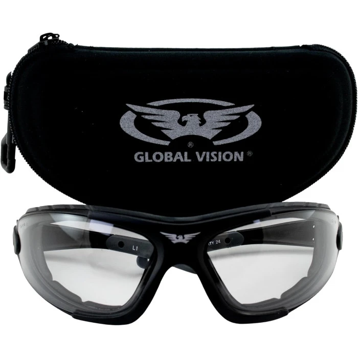 Очки защитные фотохромные Global Vision Shorty Photochromic (clear) Anti-Fog