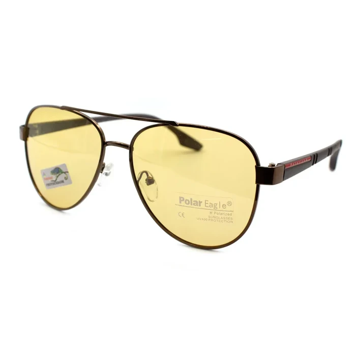 Окуляри фотохромні з поляризацією Polar Eagle PE8435-C2 Photochromic, жовті