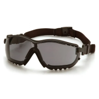 Окуляри захисні з ущільнювачем Pyramex V2G+RX (gray) Anti-Fog, сірі окуляри з діоптрійною вставкою в комплекті