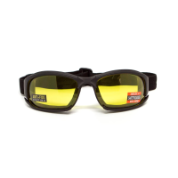 Очки защитные с уплотнителем Global Vision Assault Anti-Fog, желтые