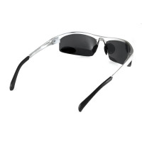 Окуляри поляризаційні BluWater Alumination-5 Silver Polarized, чорні