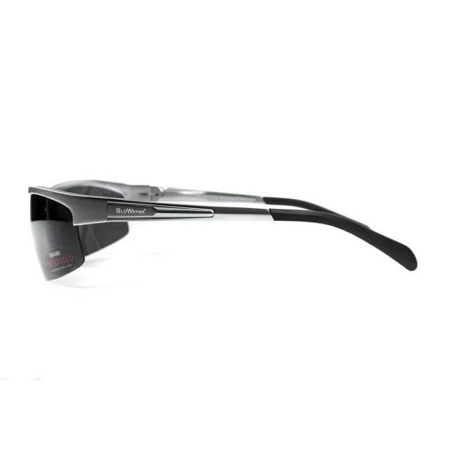Окуляри поляризаційні BluWater Alumination-5 Silver Polarized, чорні