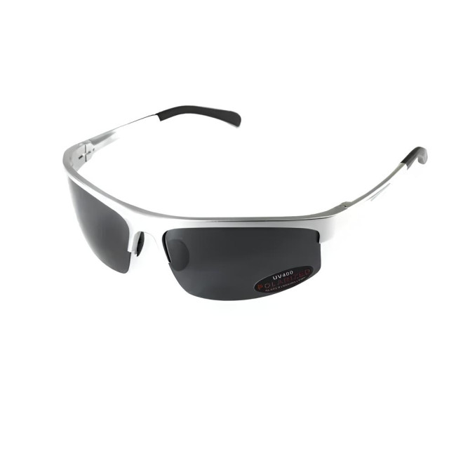 Окуляри поляризаційні BluWater Alumination-5 Silver Polarized, чорні