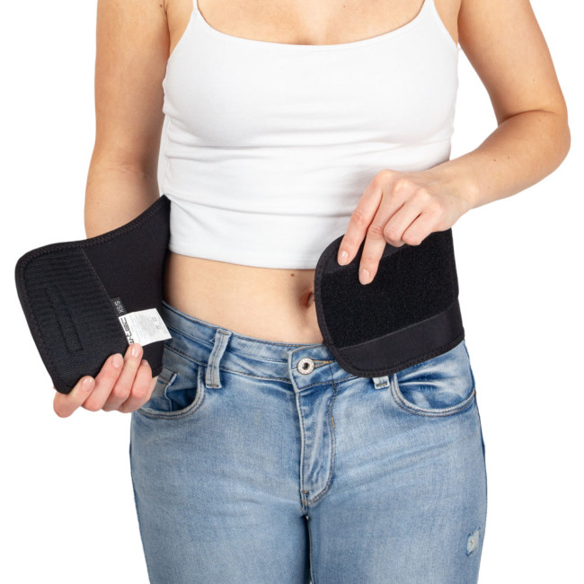 Неопреновый пояс для почек inSPORTline Neobelt - черный/XL-XXL