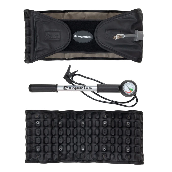 Поясничный декомпрессионный пояс inSPORTline Lombes - черный/М