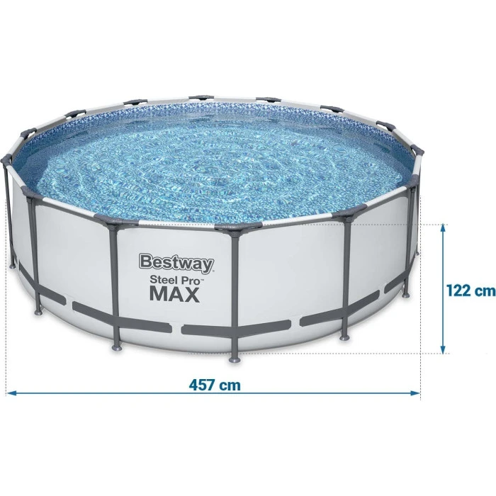 Бассейн каркасный 11в1 Bestway 56438 Steel Pro Max 457 см