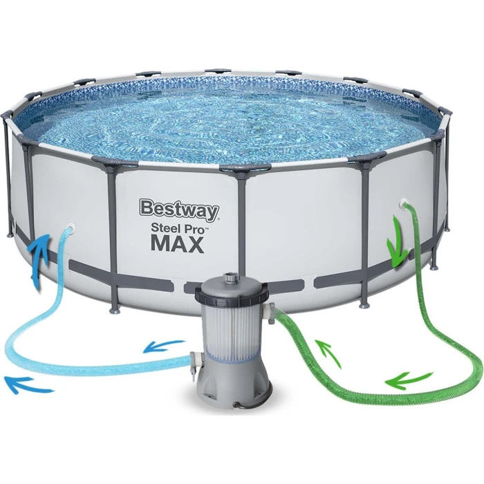 Бассейн каркасный 11в1 Bestway 56438 Steel Pro Max 457 см
