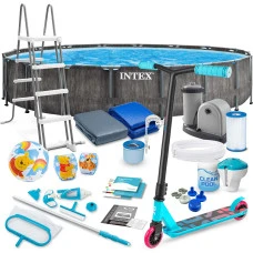 Басейн каркасний 21в1 INTEX 126744, 549 x 122 см + самокат