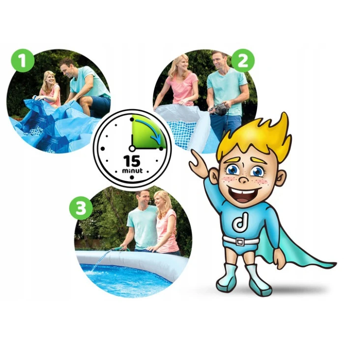 Бассейн надувной 9в1 Bestway 57274, 366 см