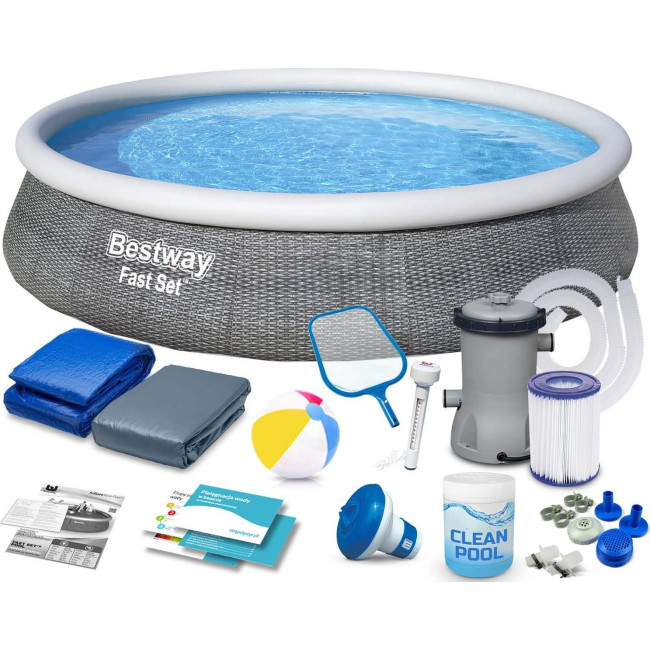 Басейн надувний 16в1 Bestway 57376, 396 см
