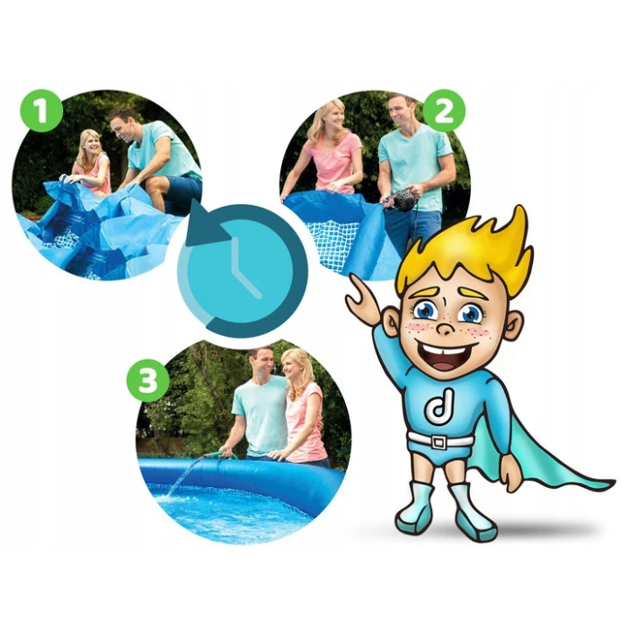 Басейн надувний 16в1 Bestway 57376, 396 см