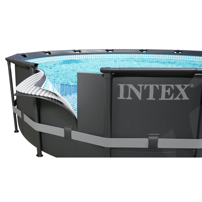 Басейн каркасний 11в1 INTEX 26334, 610 x 122 см, темно-сірий