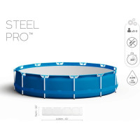 Бассейн каркасный 8в1 Bestway 56679 Steel Pro 305 см