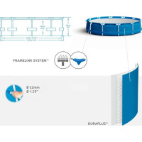 Бассейн каркасный 8в1 Bestway 56679 Steel Pro 305 см