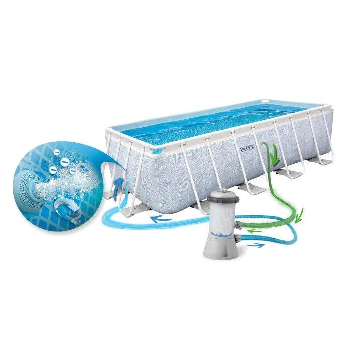 Бассейн каркасный 4в1 Intex 26780 400 х 200 х 100