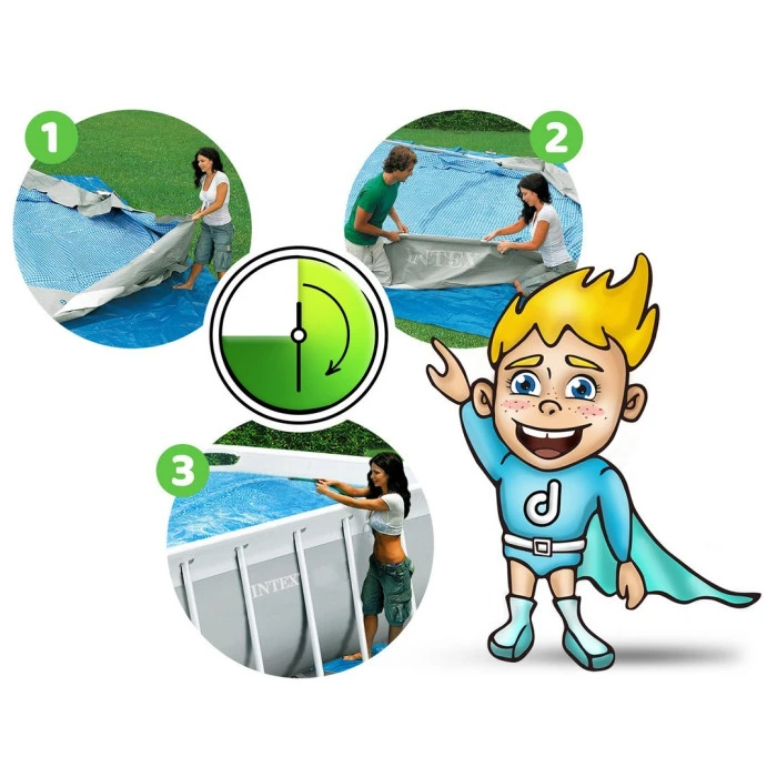 Бассейн каркасный 4в1 Intex 26780 400 х 200 х 100