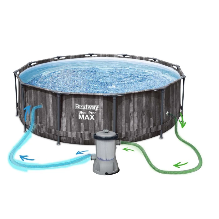 Басейн каркасний 10в1 Bestway 5614X Steel Pro Max 366 см