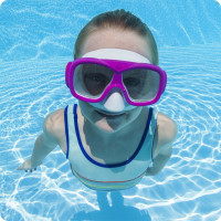 Маска для плавання Bestway 22039 рожево-бірюзова