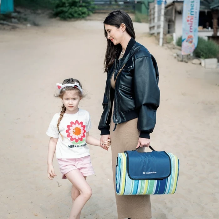 Пляжный коврик для пикника inSPORTline Livetino 300x200 см – спокойный океан