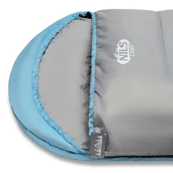 Спальный мешок размер М NILS CAMP NC2008 серо-мятный