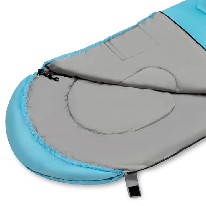 Спальный мешок размер М NILS CAMP NC2008 серо-мятный