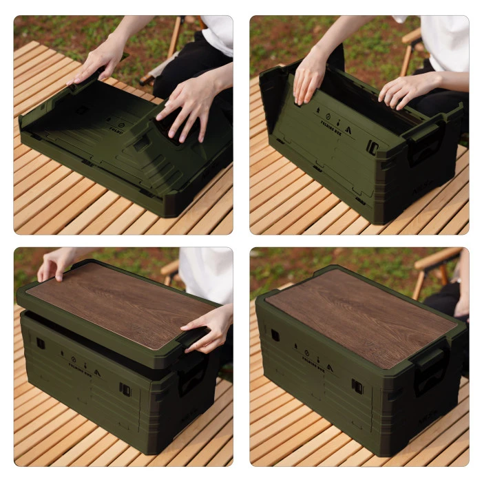 Ящик складаний 2в1 NILS CAMP NCB4002 32 л, зелений