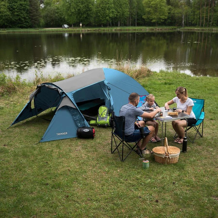 Кемпінговий намет NILS CAMP NC6012 TREKKER сіро-зелений