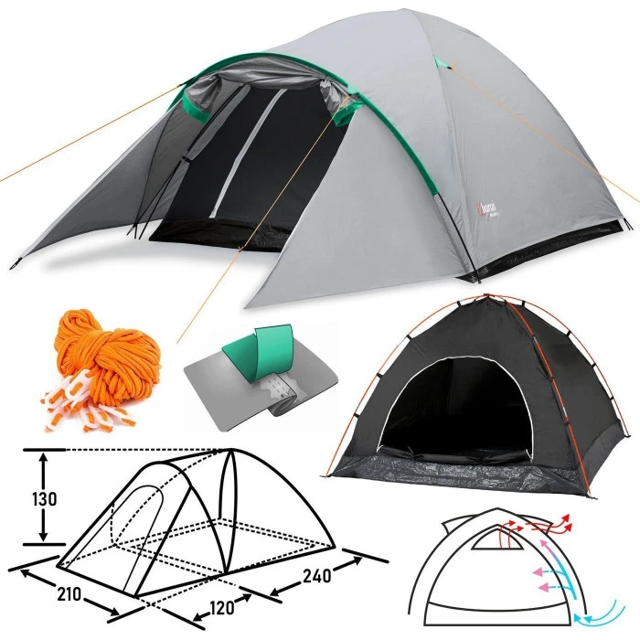 Туристическая палатка Abarqs Malwa 4A