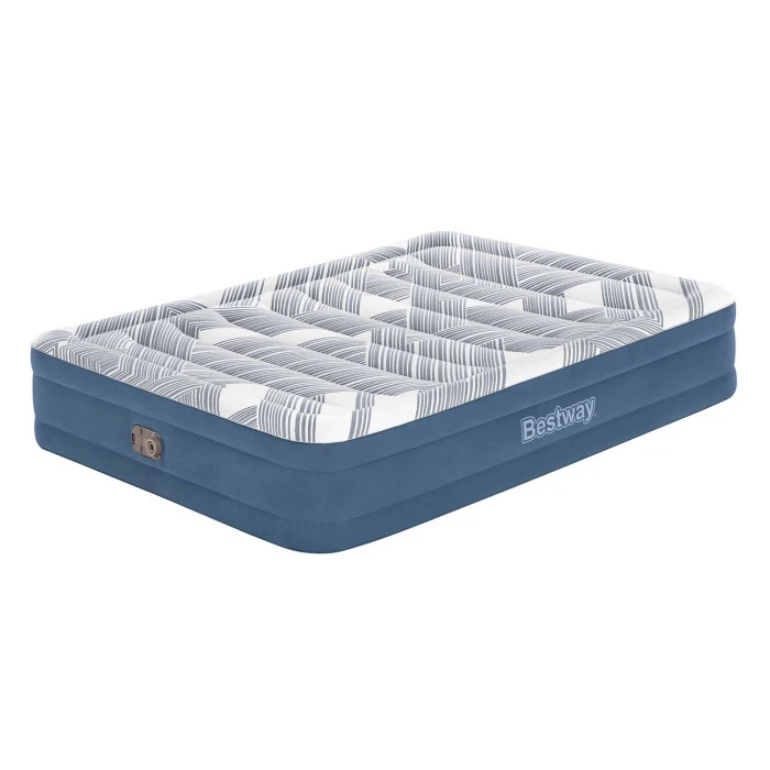 Матрац надувний Bestway 6712Y 203x152 см, синьо-сірий