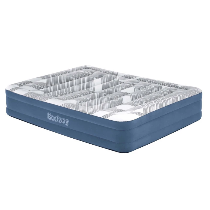 Матрац надувний Bestway 6712Y 203x152 см, синьо-сірий