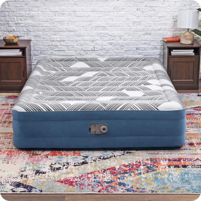 Матрац надувний Bestway 6712Y 203x152 см, синьо-сірий