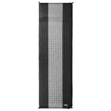 Коврик самонадувающийся NILS CAMP NC4340, 195 х 60 х 5 см - черно-серый