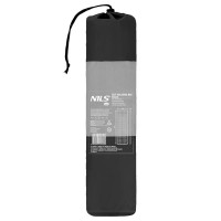 Килимок самонадувний NILS CAMP NC4340, 195 х 60 х 5 см - чорно-сірий